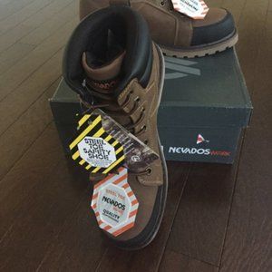 Men's Boots Steel Toe (Color: Brown & Black) New 10.5 Medium (Brand: Nevados)